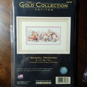 Gold Collection Petites Seashell Treasures Cross Stitch Kit